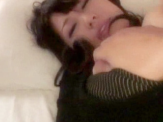 Japanese XXX with gushing nippon butt gives sucking fuck